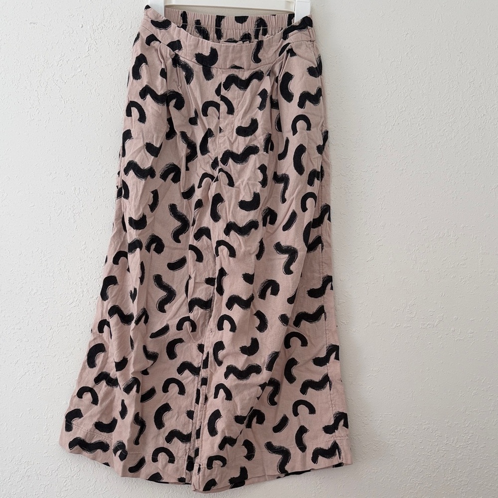 A New Day Pink and Black Maxi Skirt